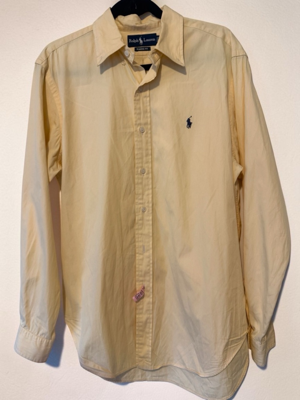 Polo Ralph Lauren in Pale Yellow - Classic Men’s Button-Down - Picture 5 of 5